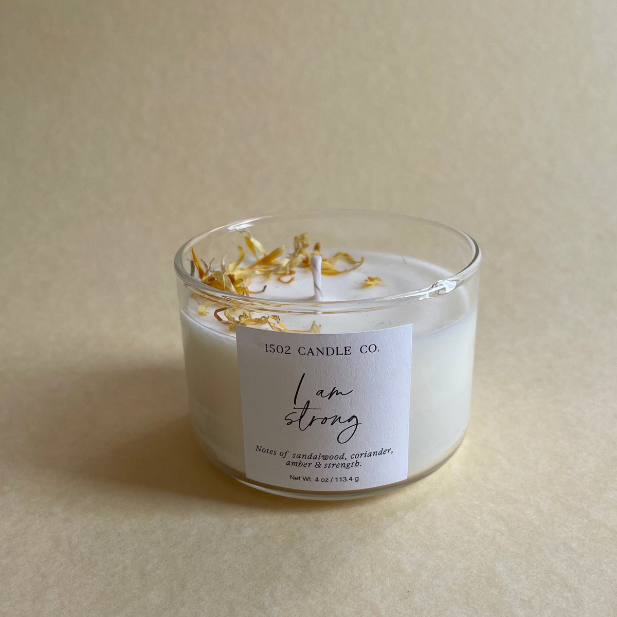 1502 Candle - Affirmation "I Am Strong"