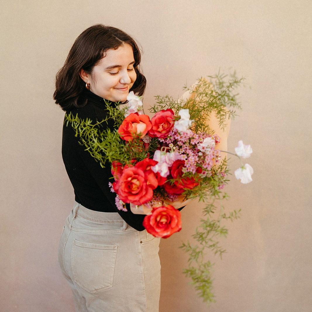 Valentines Boutique Rose Wrapped Bouquet