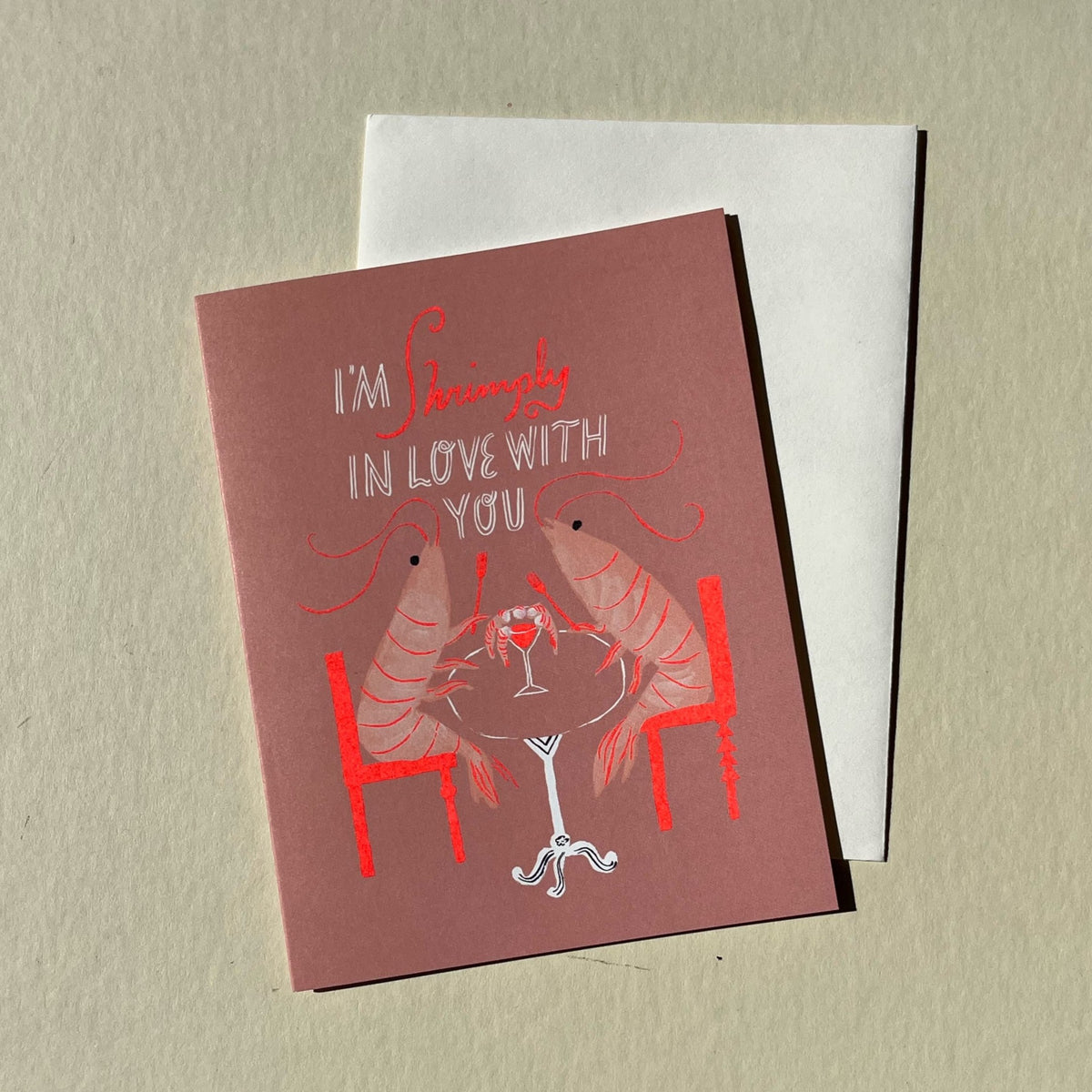 Shrimply in Love Card