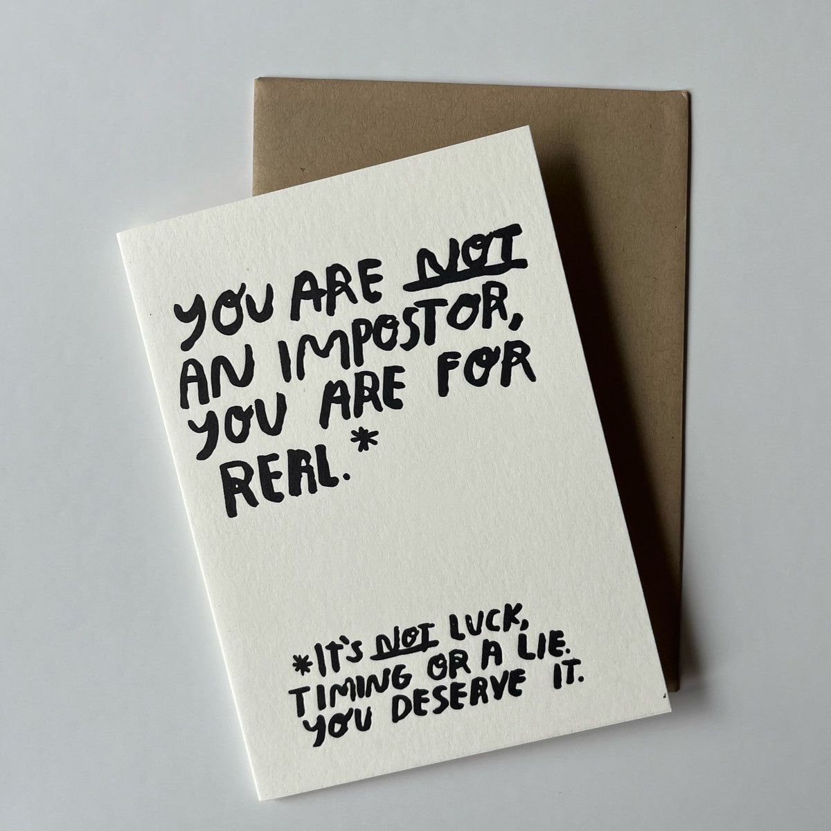Not an Impostor Card
